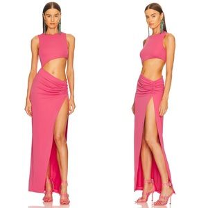 Revolve x Dundas Aryn Maxi Dress in Hot Pink Size XXS